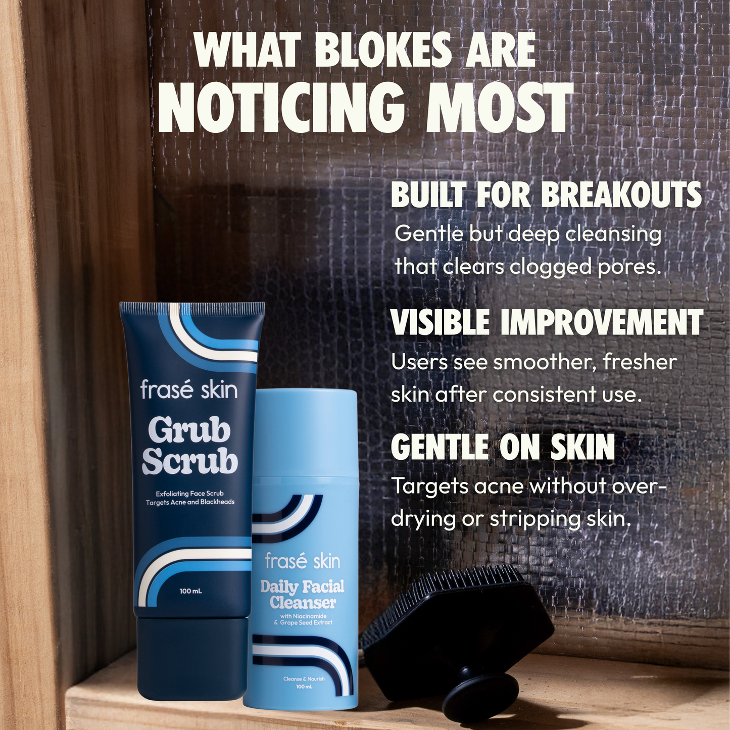 Scrub & buff