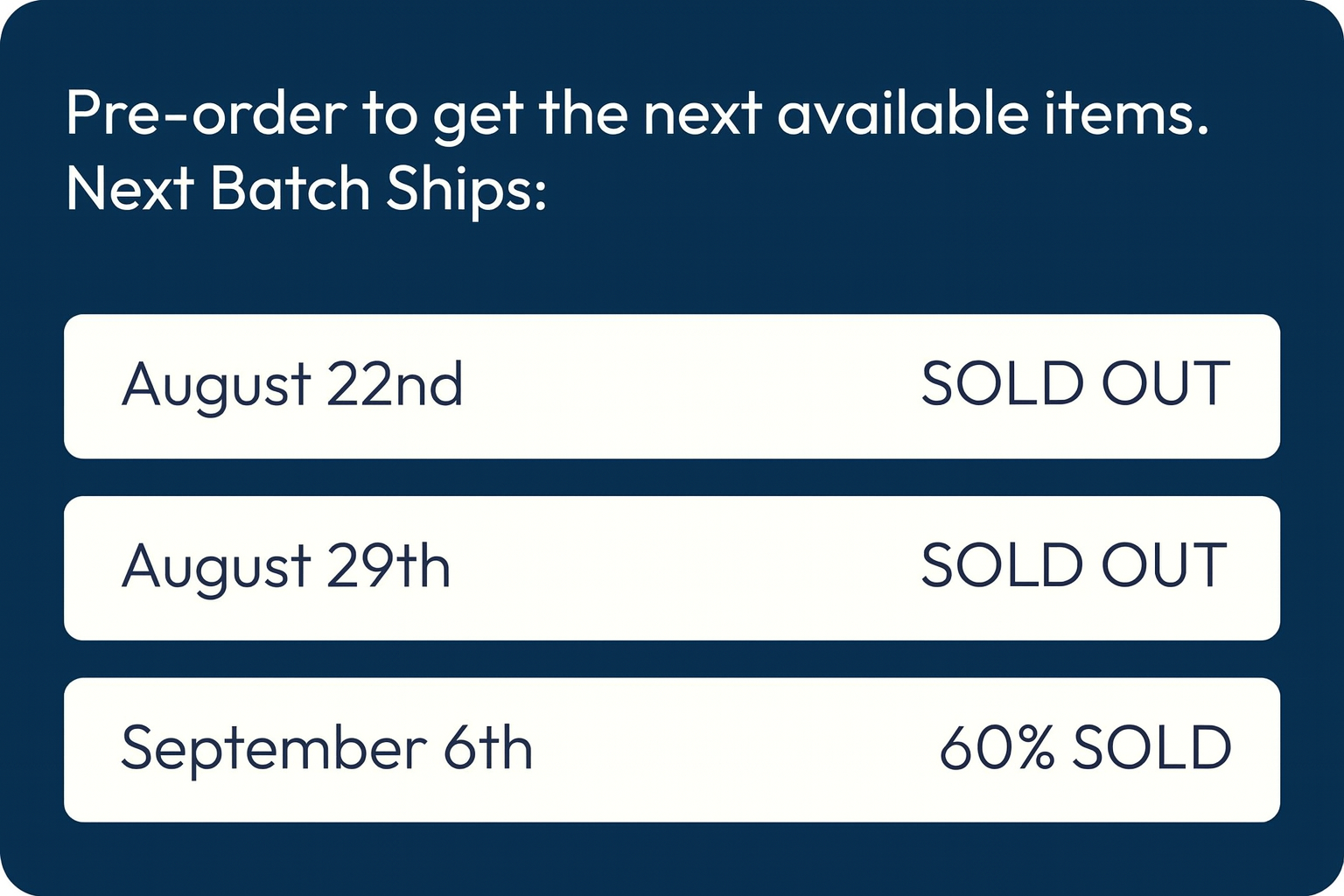Pre Order Image